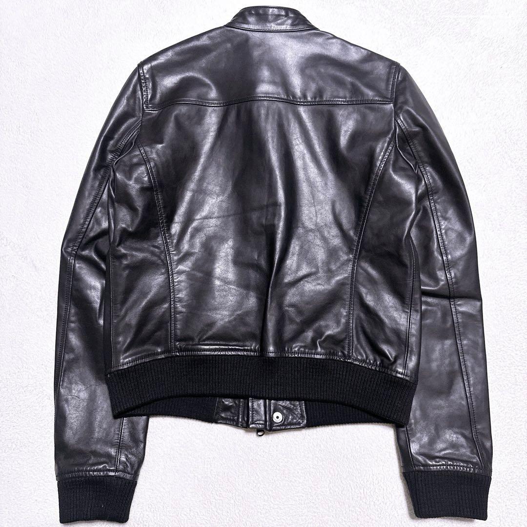 【新品未使用】ディーゼル ブラックゴールド ライダース シングル ブルレザー L