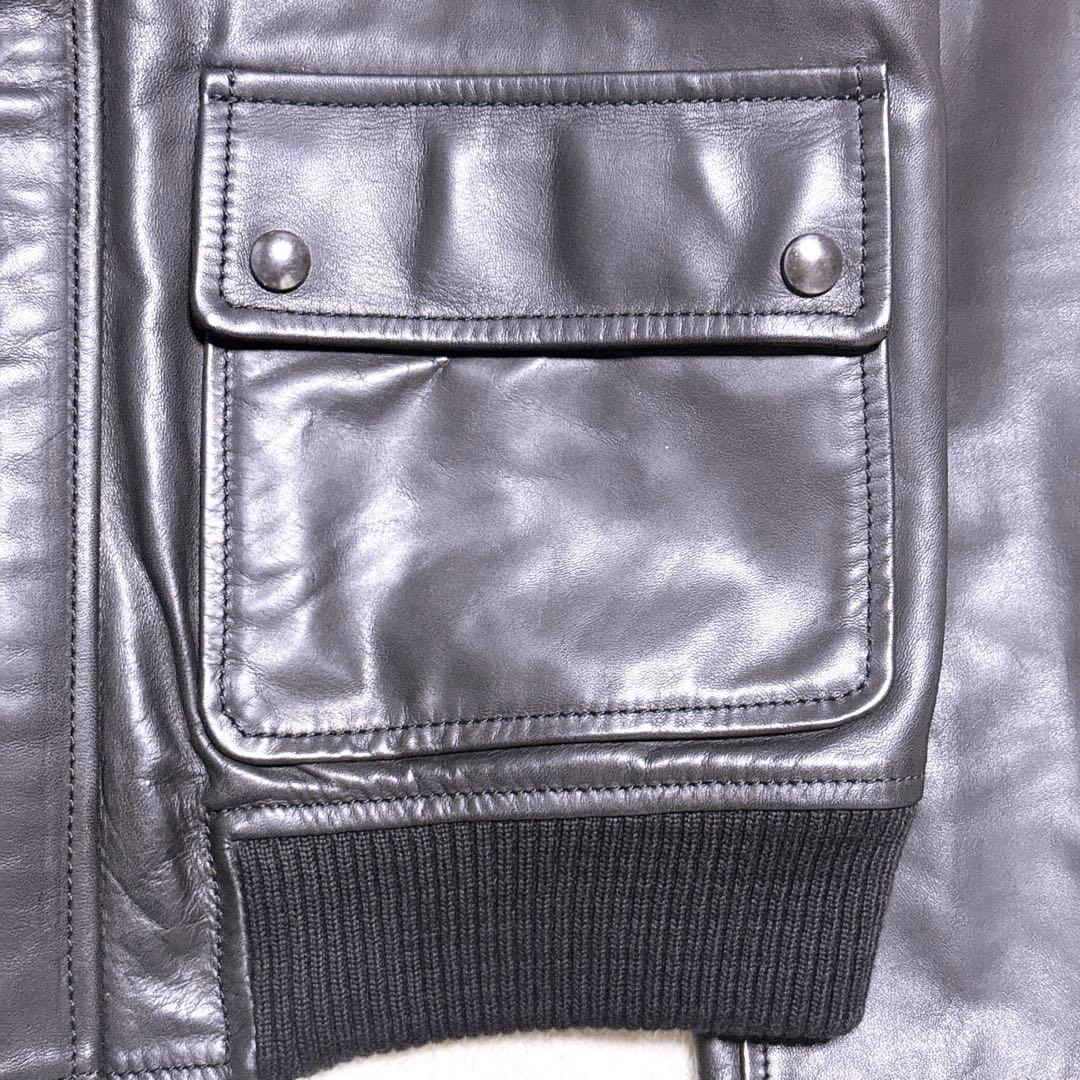 【新品未使用】ディーゼル ブラックゴールド ライダース シングル ブルレザー L