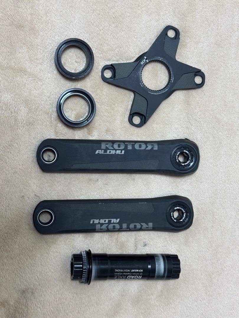 ROTORaldhu155mmクランク、30mmシャフト、スパイダーセット！！