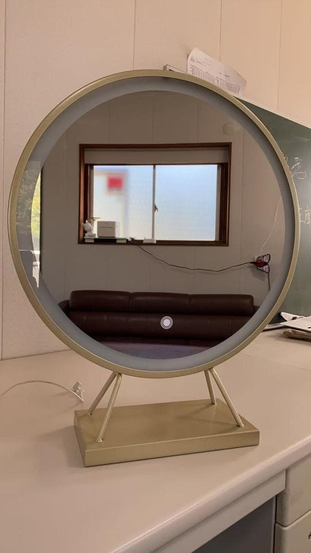 ホワイトモダンドレッサーミラー付き 訳あり品写真をご確認J206-100-04