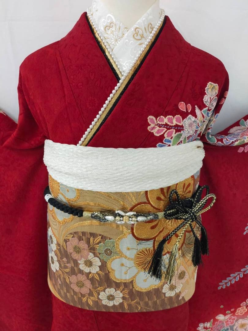 売約済み【WA-Modern】★★正絹　辻ヶ花　振袖7点フルセット★★