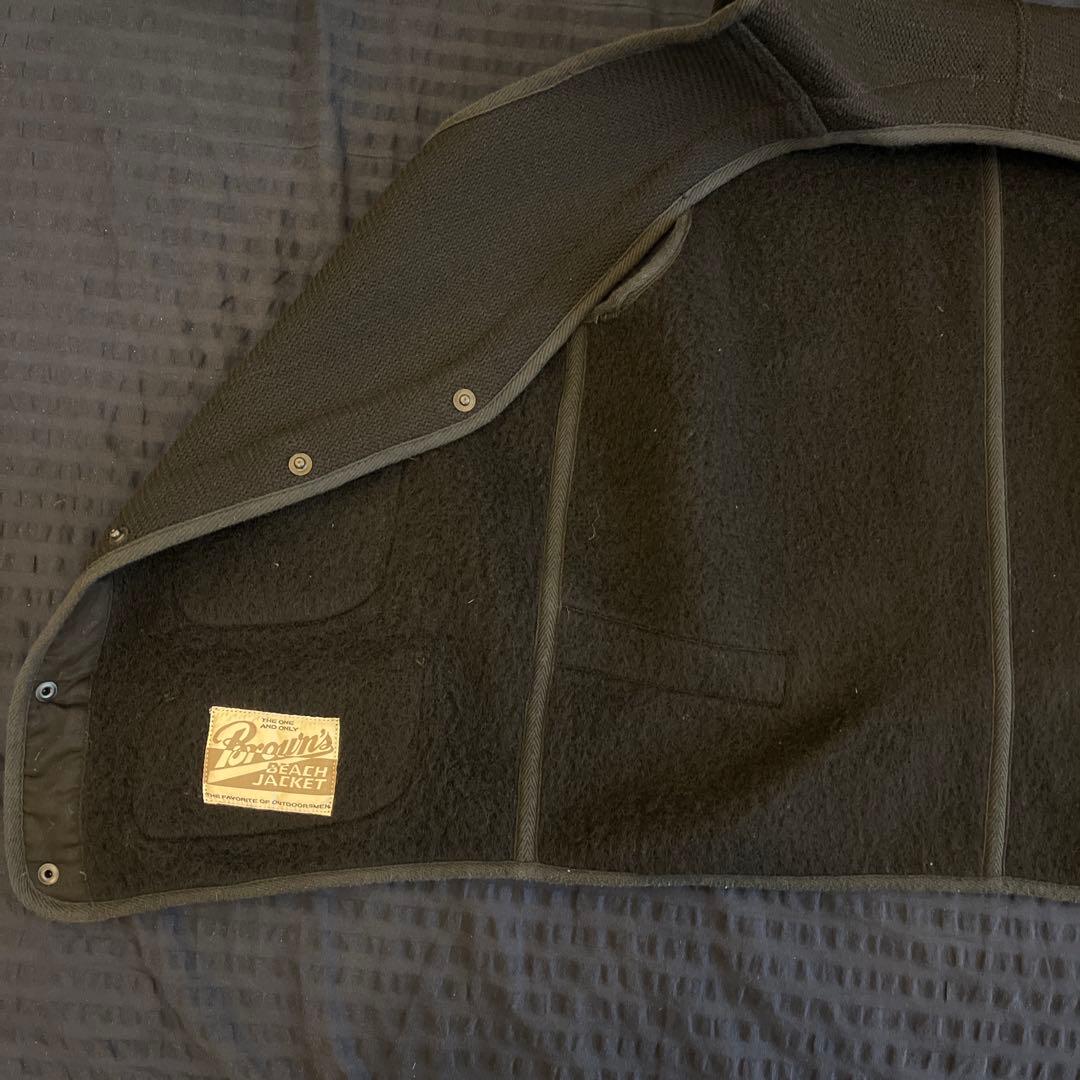 BROWN’S BEACH JACKET ベスト ブラック サイズ40