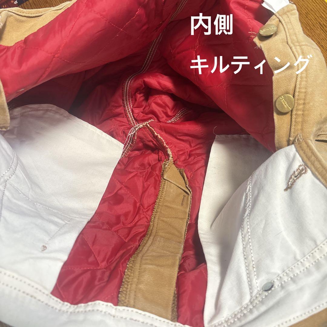 90s US古着 carhartt 中綿サロペット ダブルニー 32インチ 茶