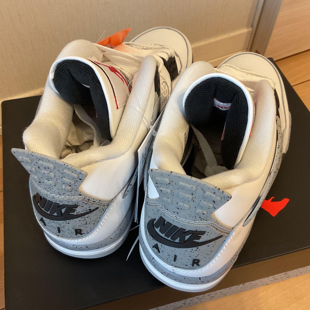 AIR JORDAN 4 WHITE CEMENT 26.5 スニーカー