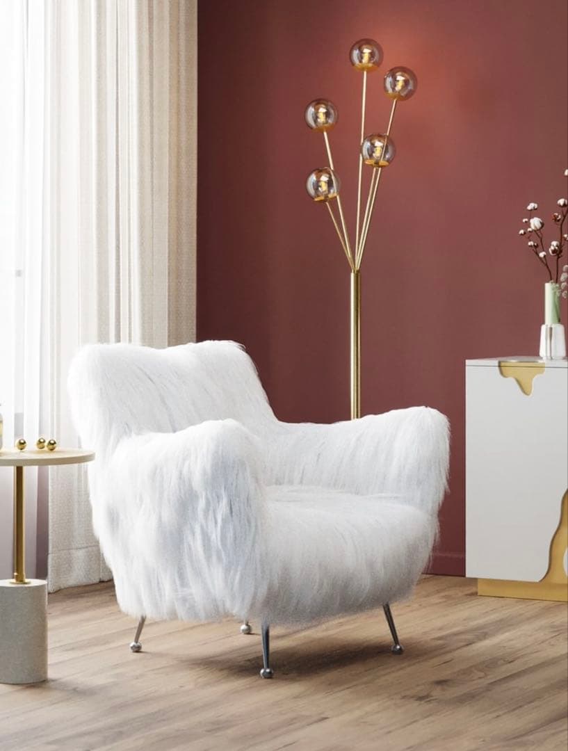 KARE ゴールドフィンガーホワイト アームチェア【monoroom町田】