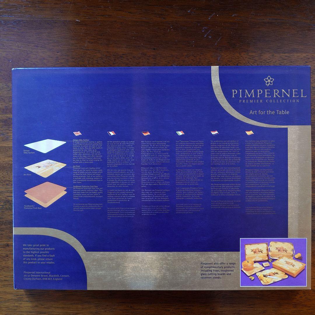 【クリスマス柄】ピンパーネル　未使用テーブルマット4枚　コースター6枚未開封