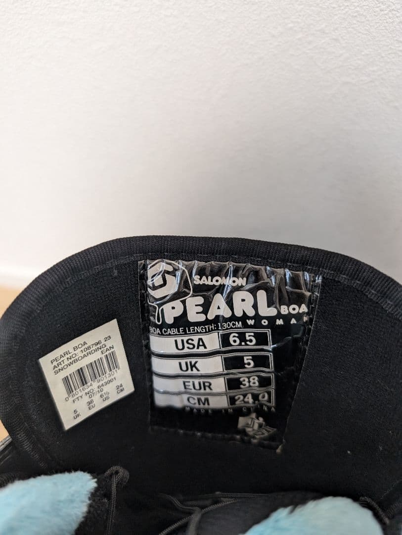 SALOMON　スノーボードブーツ PEARL BOA　24センチ　収納袋付