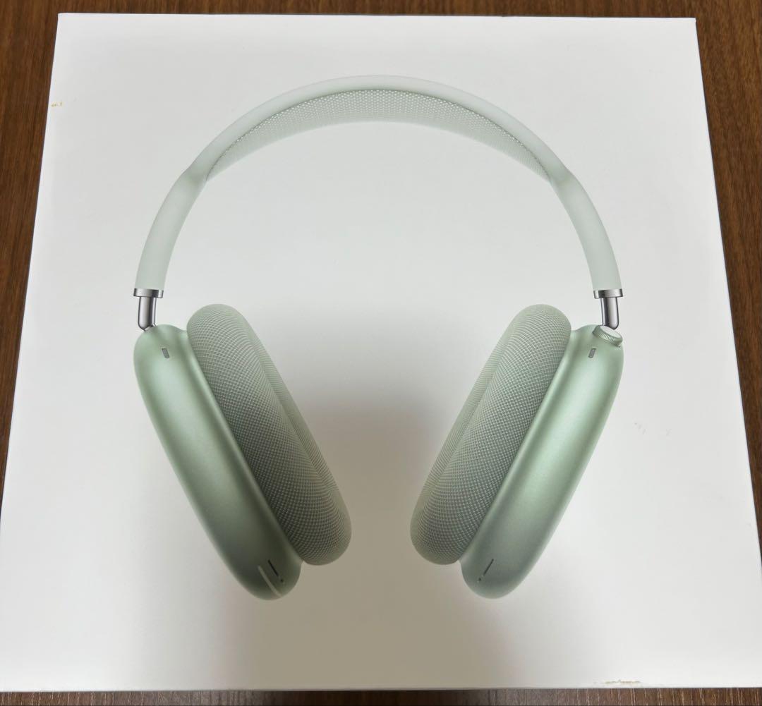 AirPods Max ミントグリーン 緑　黄緑　付属品完備　美品　3か月程使用