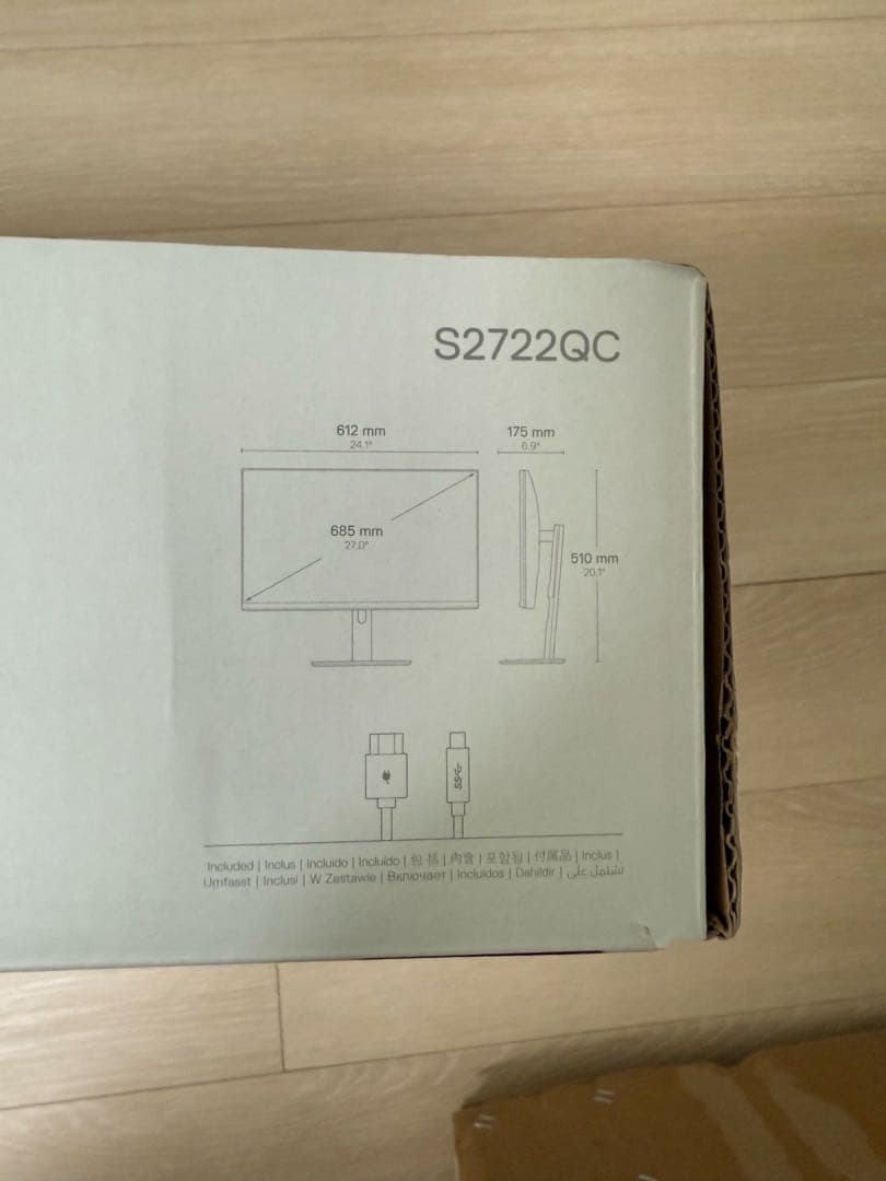 新品同様 DELL 4Kモニター 27インチUSB-C接続可 S2722QC