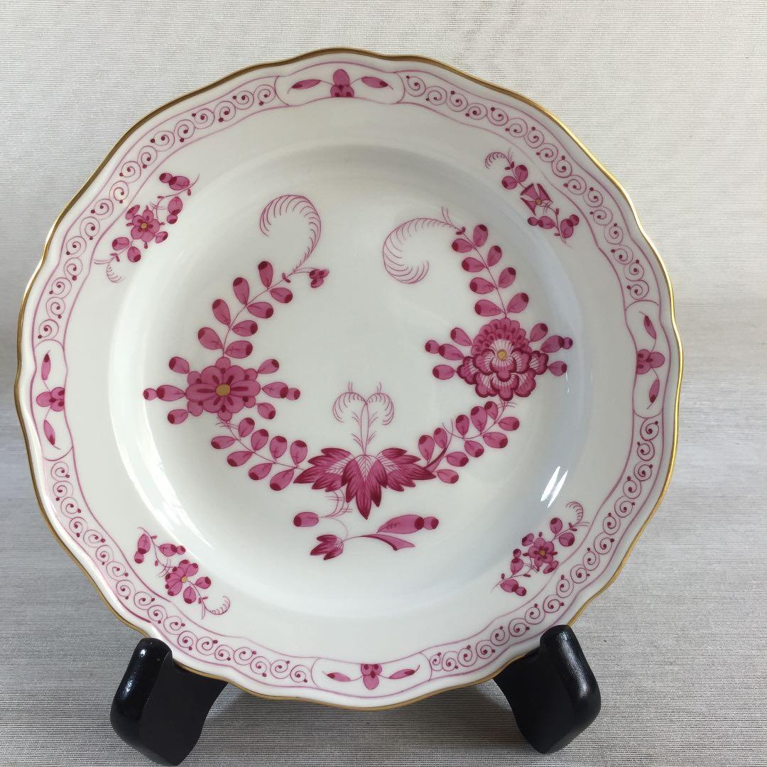 マイセン  インディアンミドルピンク 3点セット 美品 アンティーク