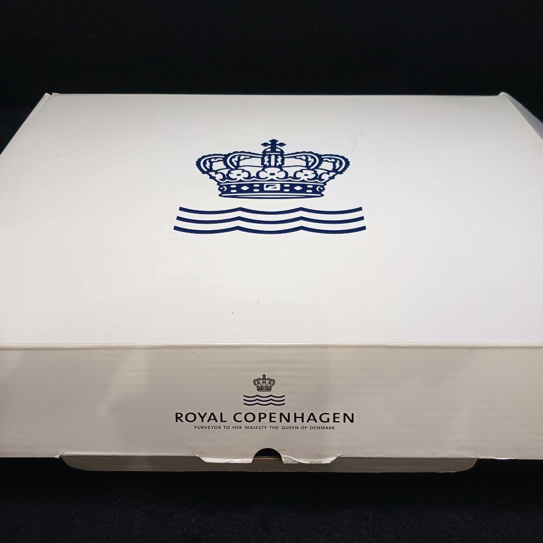 Y3332-12 ロイヤルコペンハーゲン ブルーフルーテッド オーバルディッシュ