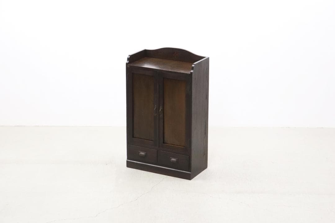 レトロ キャビネット 食器棚 書棚 本棚 本箱 収納 水屋