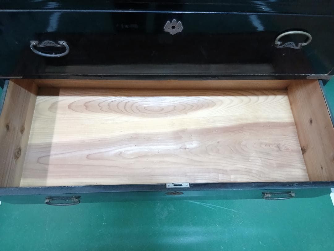 和箪笥 引き出し レトロ アンティーク 古家具 黒色