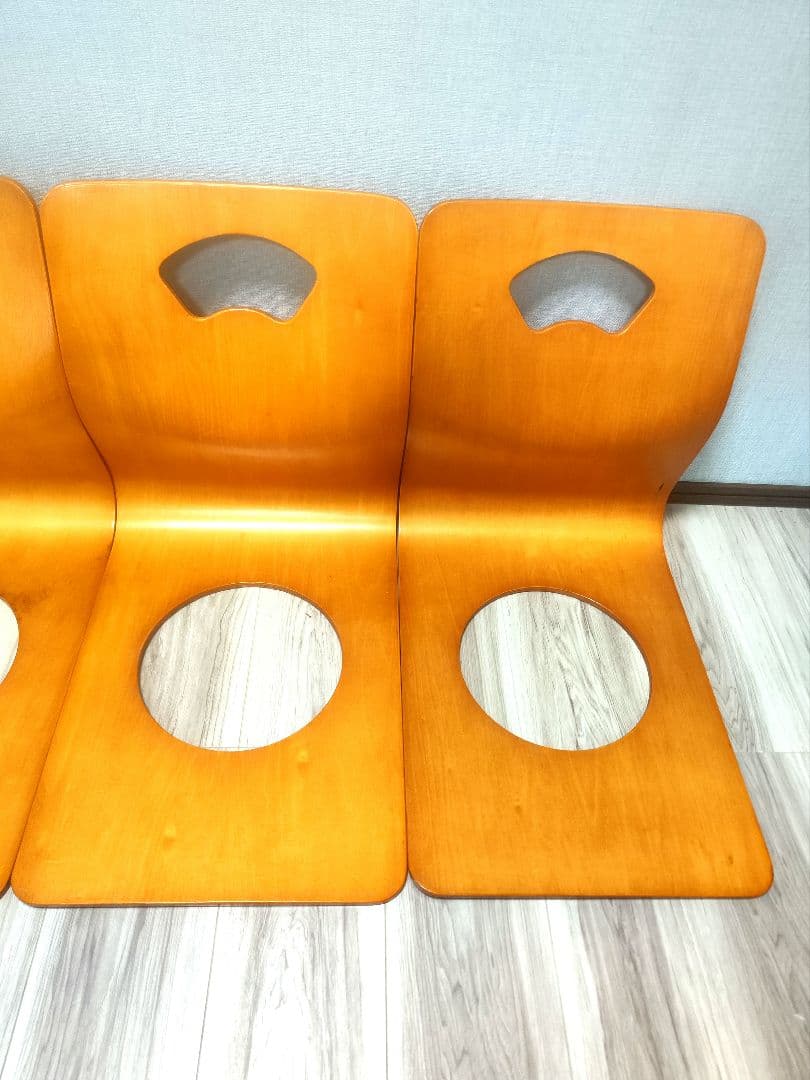 Kaga曲げ 木座椅子　 8脚