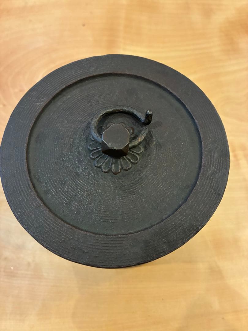 人間国宝 高橋敬典 雲龍釜 （小） 釣釜 吊釜 茶道具 共箱