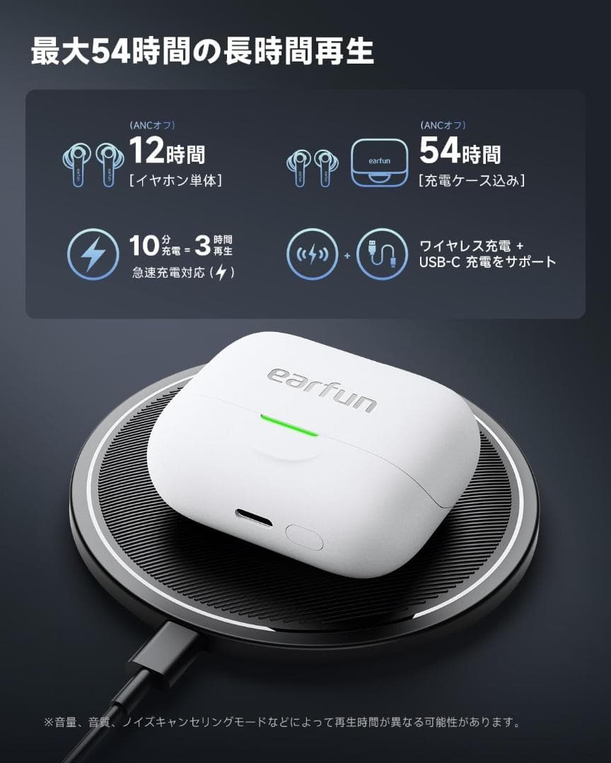 【新品・未開梱】EarFun Air Pro 4i+ワイヤレスイヤホン ホワイト