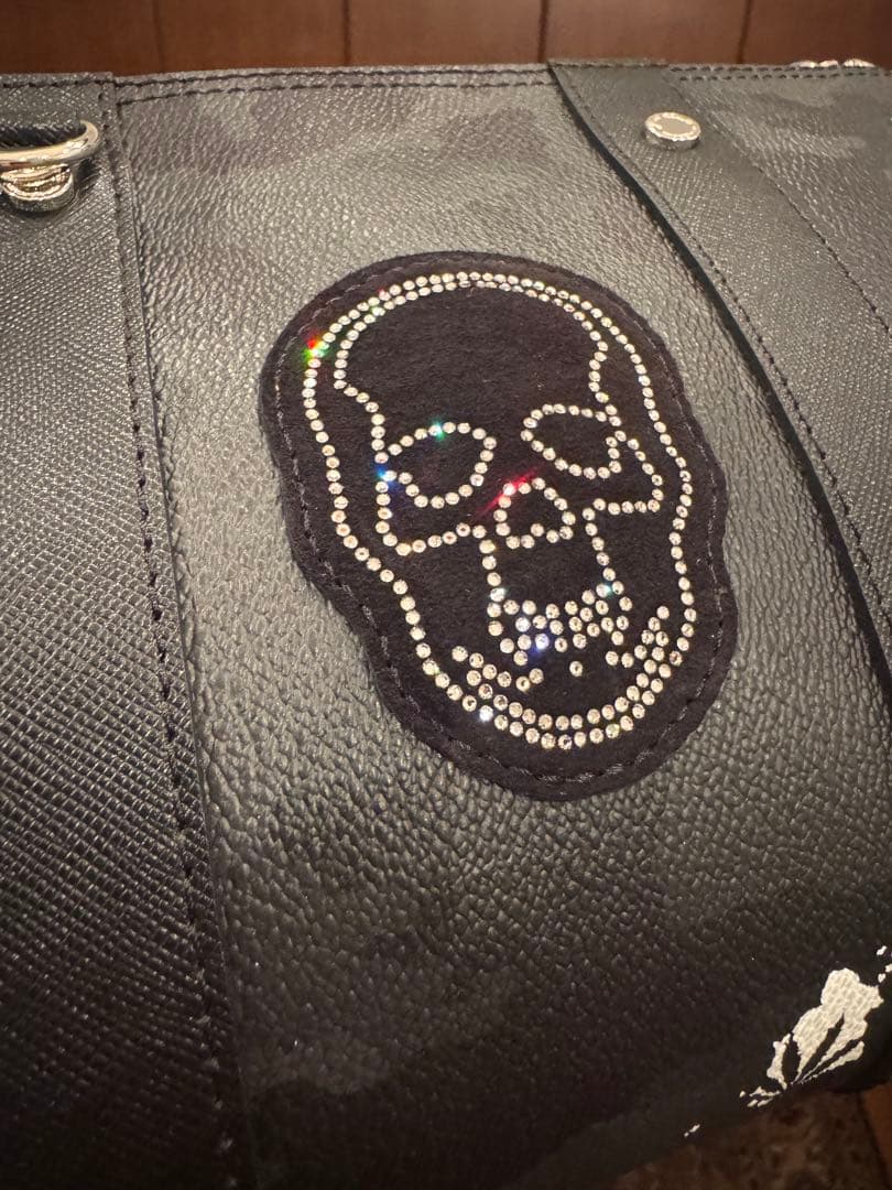 n*o様 【新品未使用】ペラフィネ×GB スカル ミニボストン 黒カモ