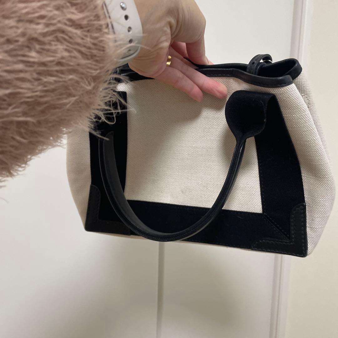 BALENCIAGA ネイビーカバス XS トートバッグ ショルダー 2WAY