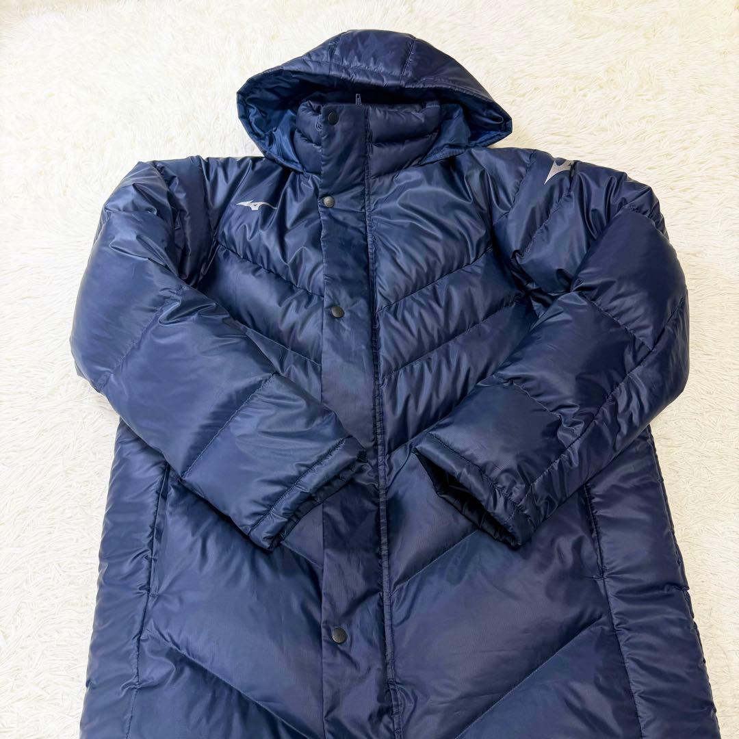 【希少サイズ】MIZUNO ミズノ　ロングダウンベンチコート サッカー　即日発送