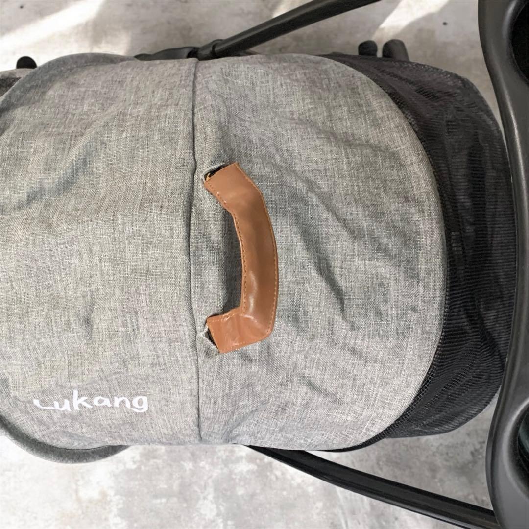 極美品　Lukang ペットカート グレー 3モード　26ソ133
