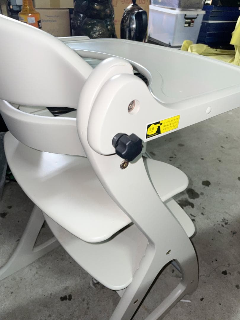 大和屋　すくすくチェアＧＬ5506　グレー 下段棚付き　中古美品