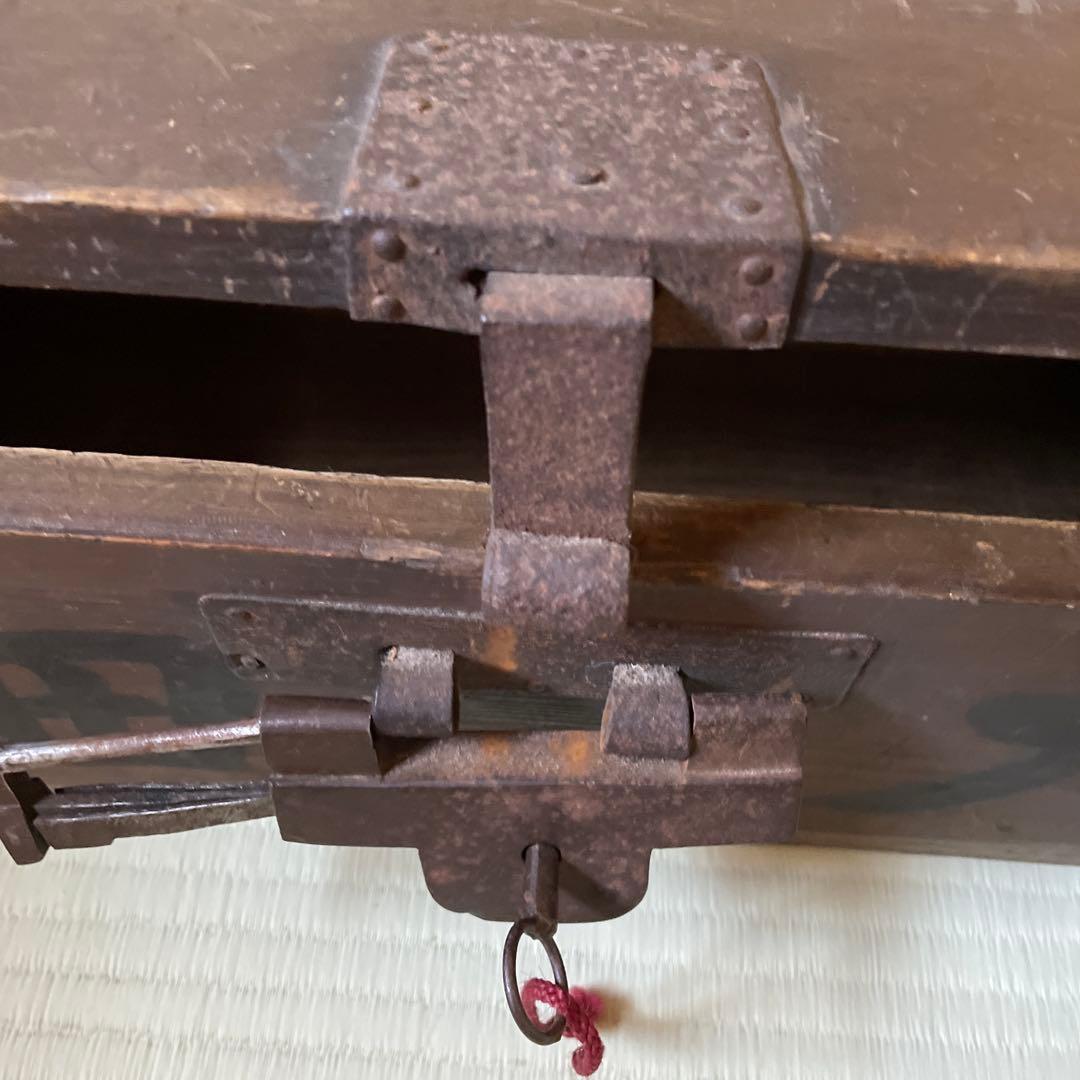 アンティーク銭箱　骨董品