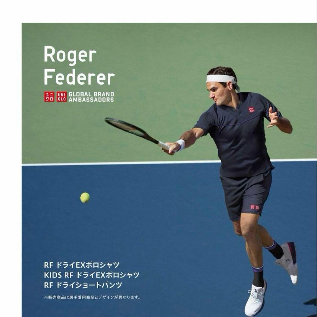 【新品3枚セット】ユニクロ RFドライEXポロシャツ フェデラー XS 黒