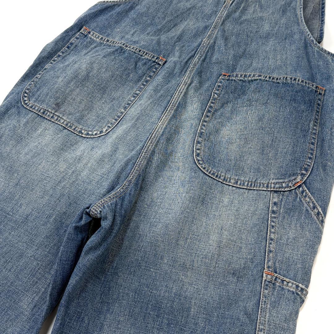 POLO RALPH LAUREN ヴィンテージ加工 デニムオーバーオール XS