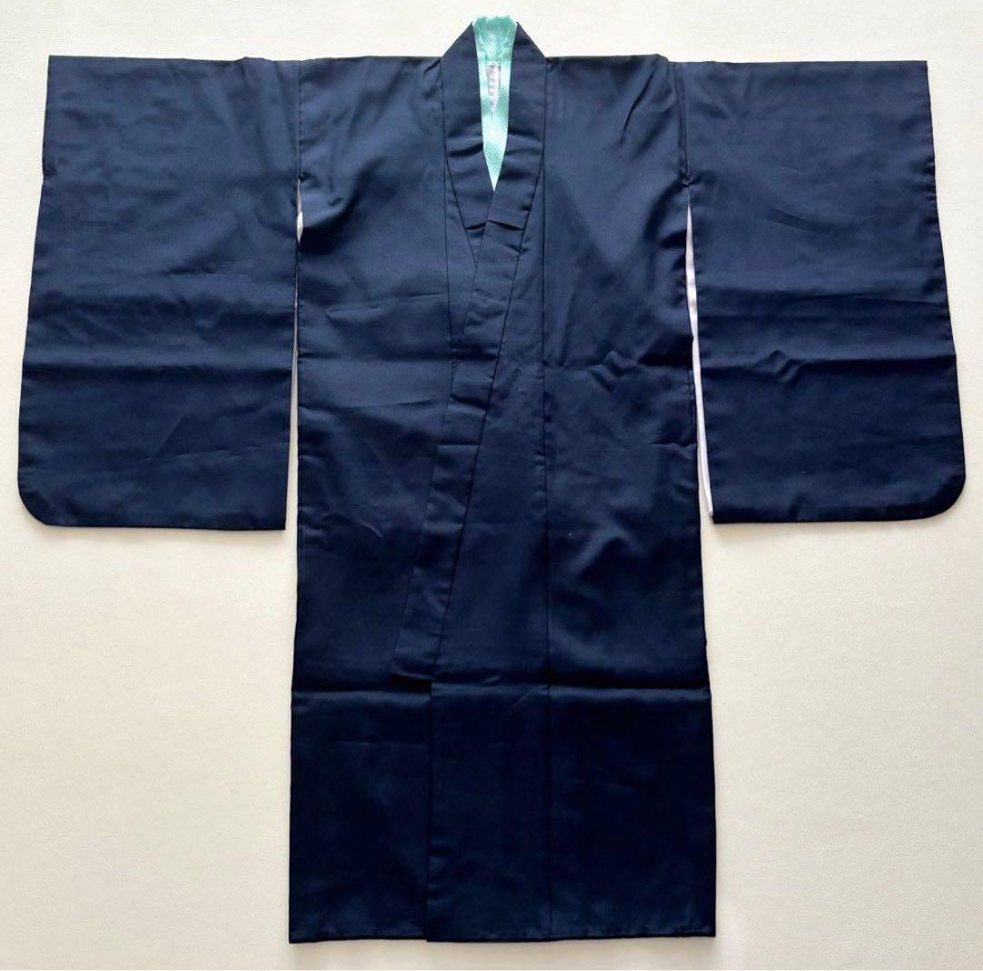 七五三　5歳　男の子　着物　羽織　袴　フルセット　兜　紺色　百日祝い