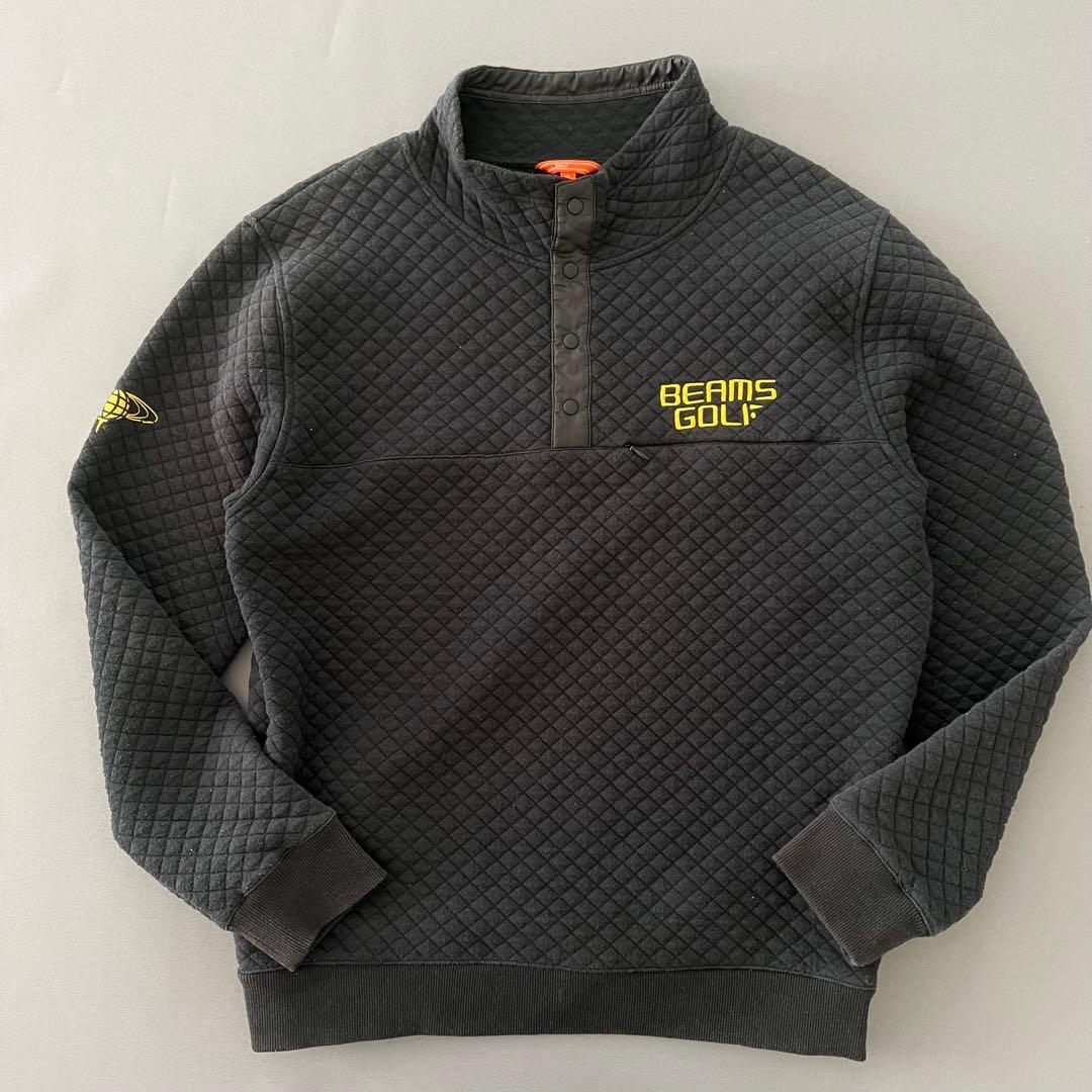 BEAMS GOLF ビームスゴルフ　ダイヤキルト　プルオーバー　ブルゾン　ロゴ
