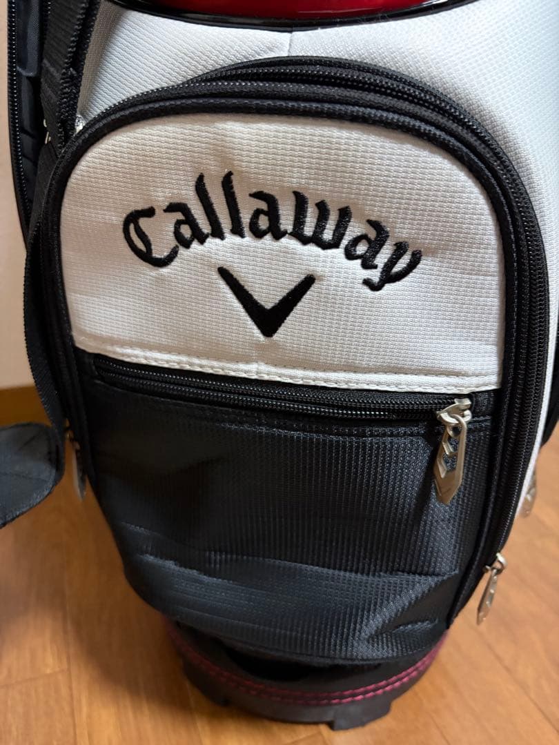 Callaway ゴルフバッグ ホワイト/レッド 9.5型