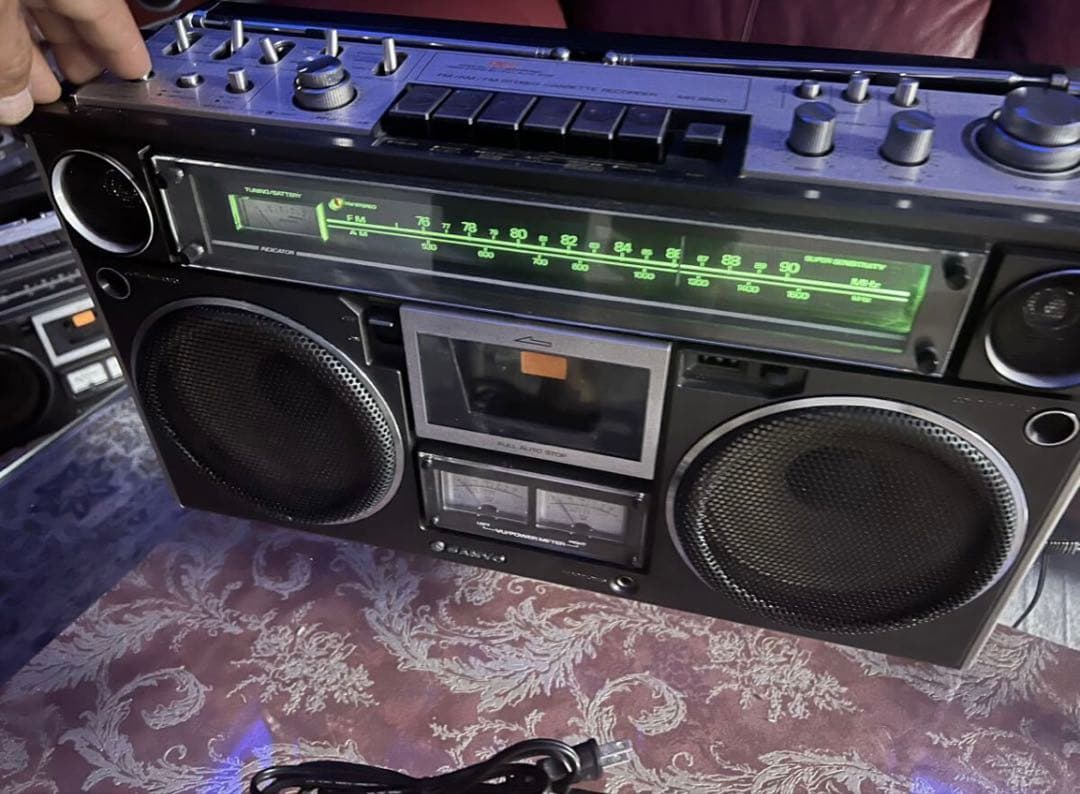 希少SanyoサンヨーMR-9600ラジカセ昭和レトロメンテナンス済み中古動作品