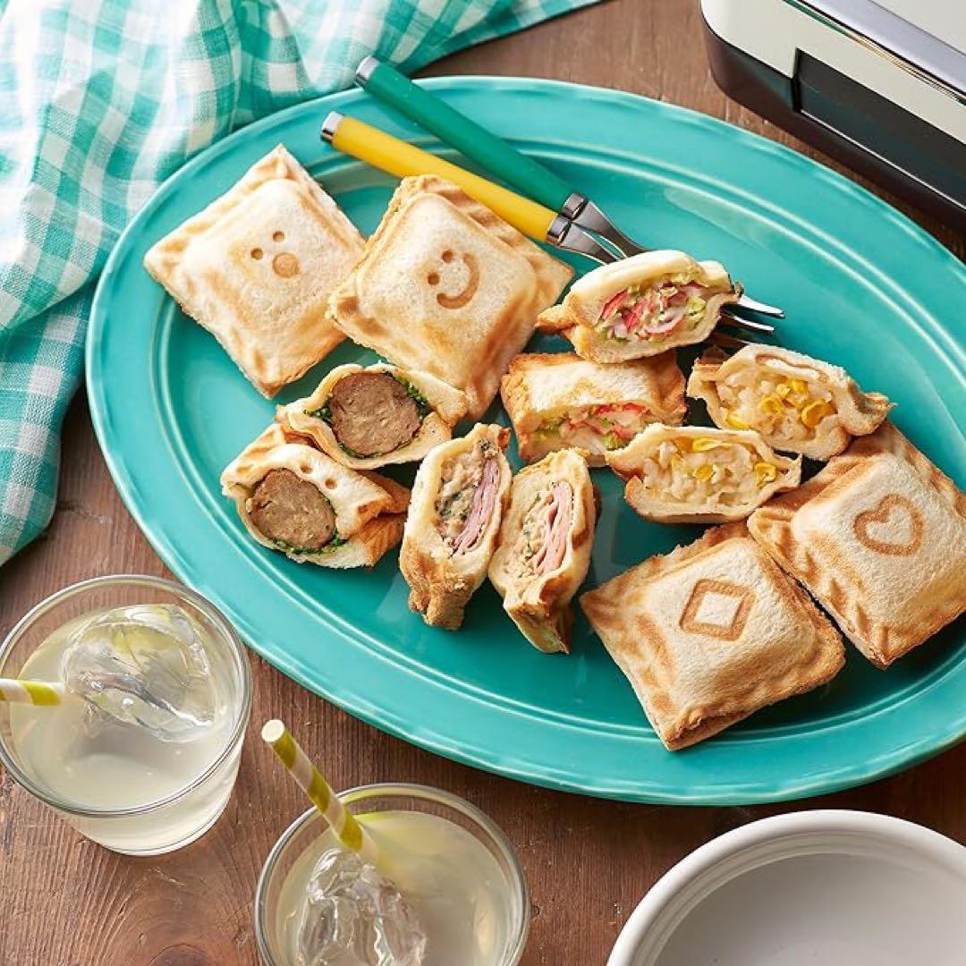 Toffy クォーターホットサンドメーカー K-HS6 別売プレート付き