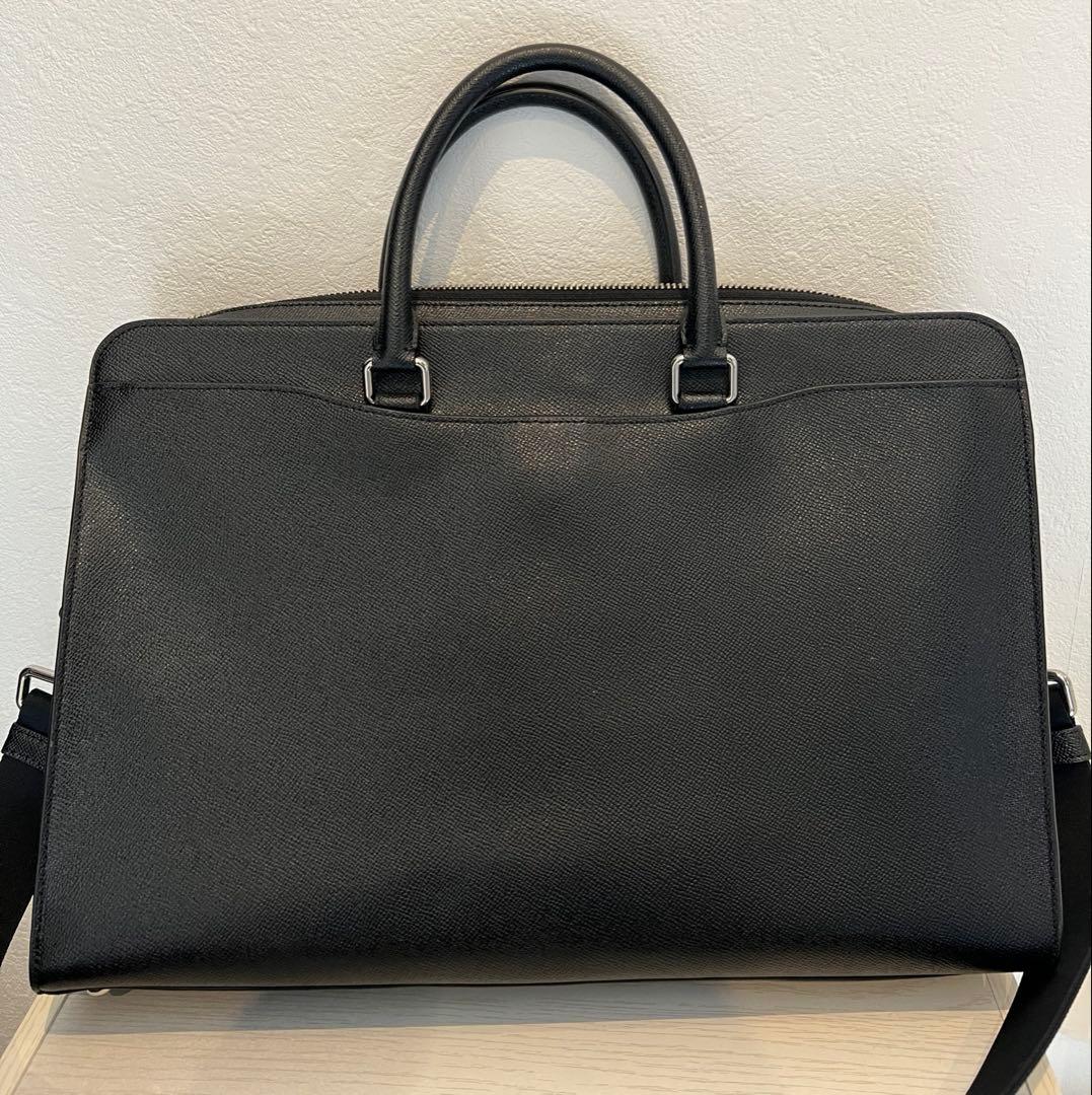 【新品未使用】COACH 2wayビジネスバッグ レザー黒