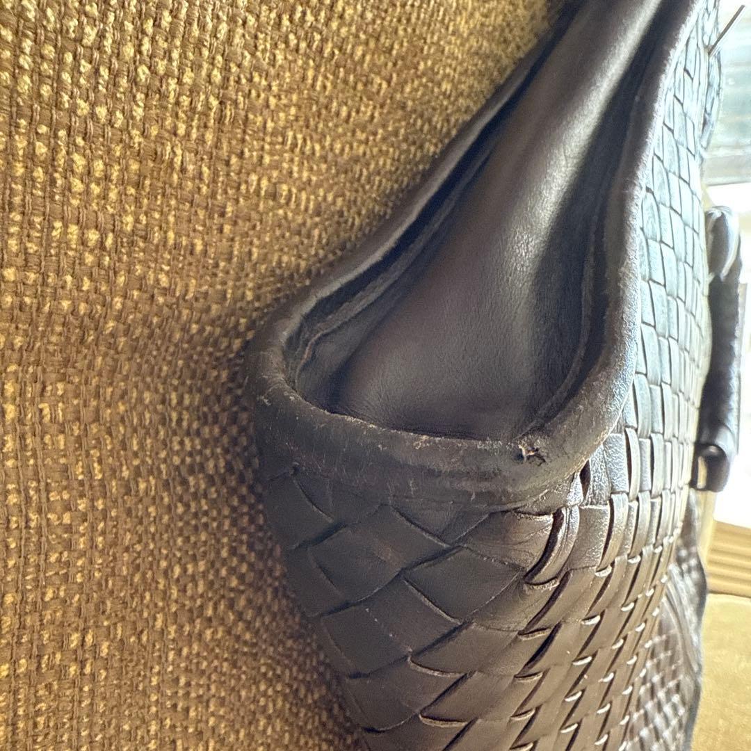 BOTTEGA VENETA 編み込みレザービジネスバッグ