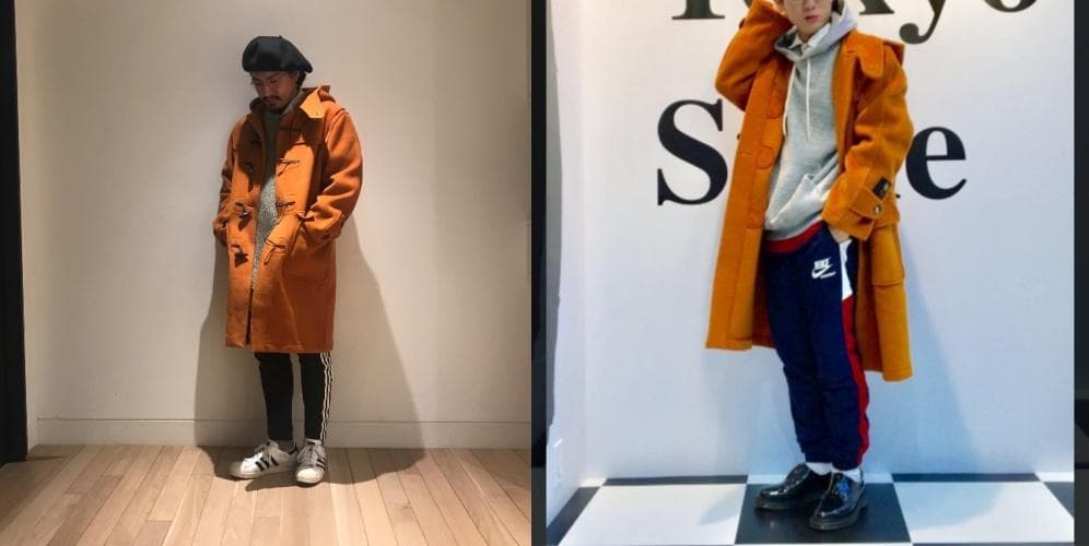 ビームス 別注 モンゴメリー ルーズフィット ダッフル コート 36 オレンジ