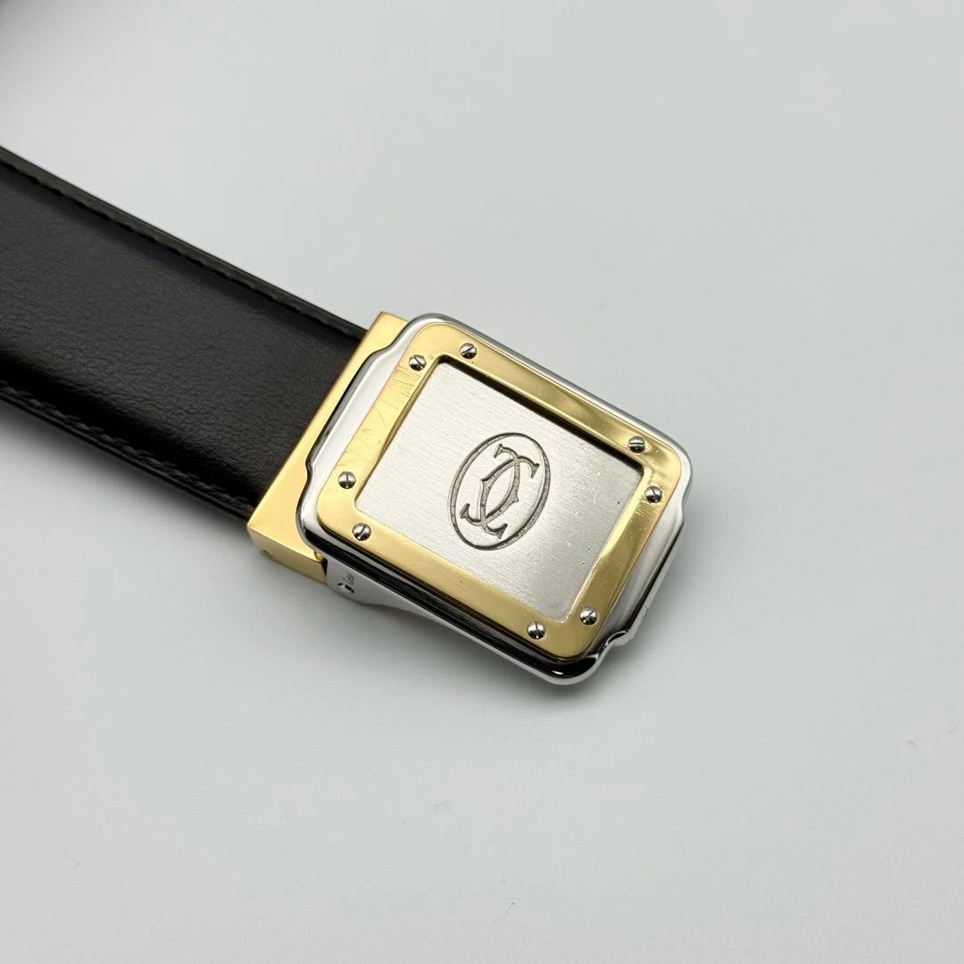 ✨美品✨カルティエ ベルト マストライン 男女兼用 ゴールド シルバー金具