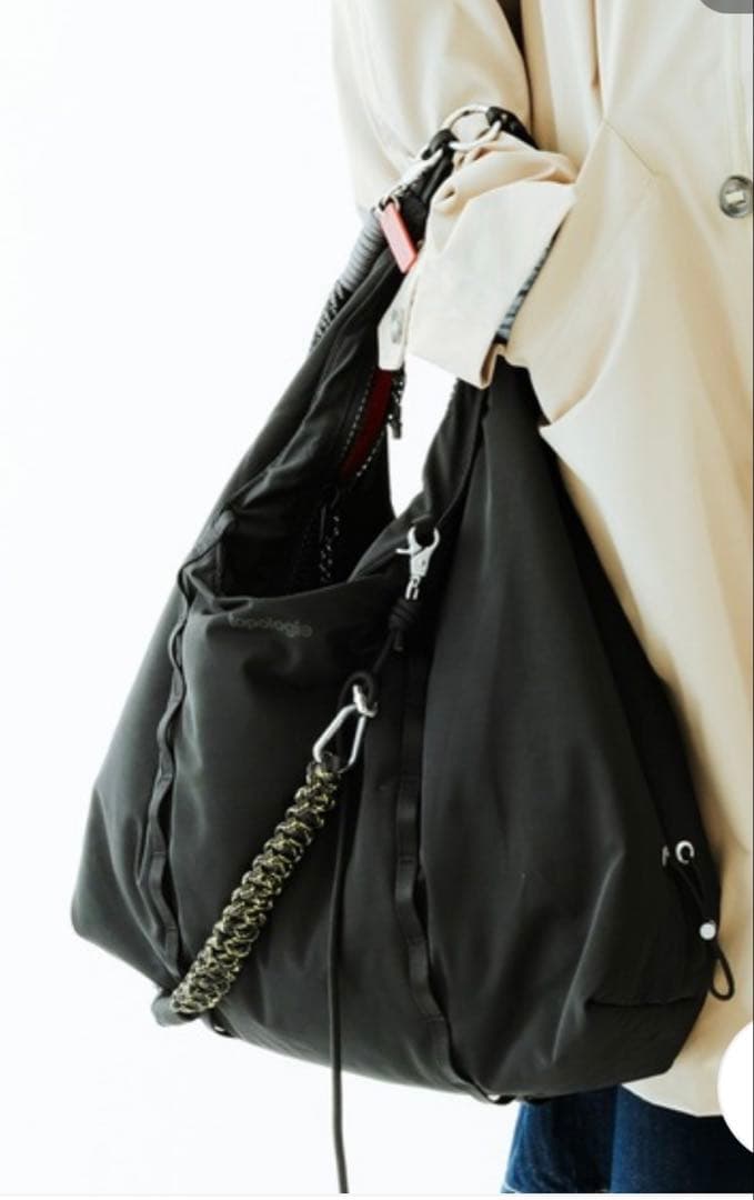 topology cloud hobo bag medium ブラック