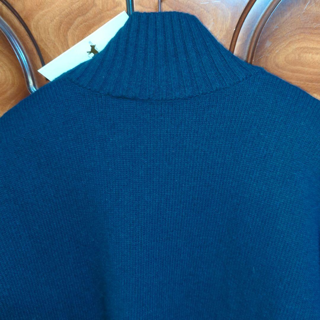 新品未使用タグ付きMAISON KITSUNÉ ネイビー タートルネックセーター