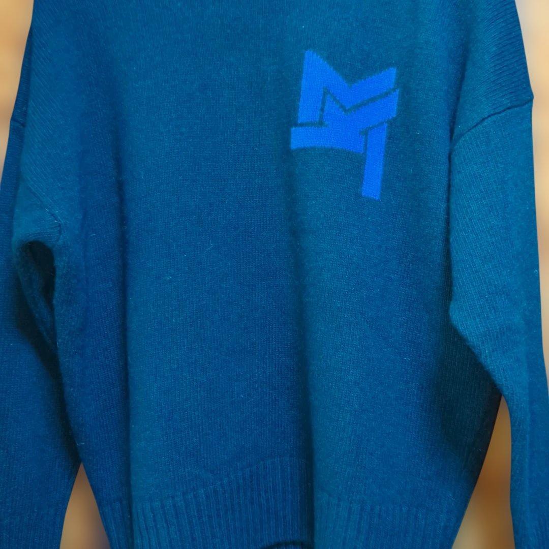 新品未使用タグ付きMAISON KITSUNÉ ネイビー タートルネックセーター