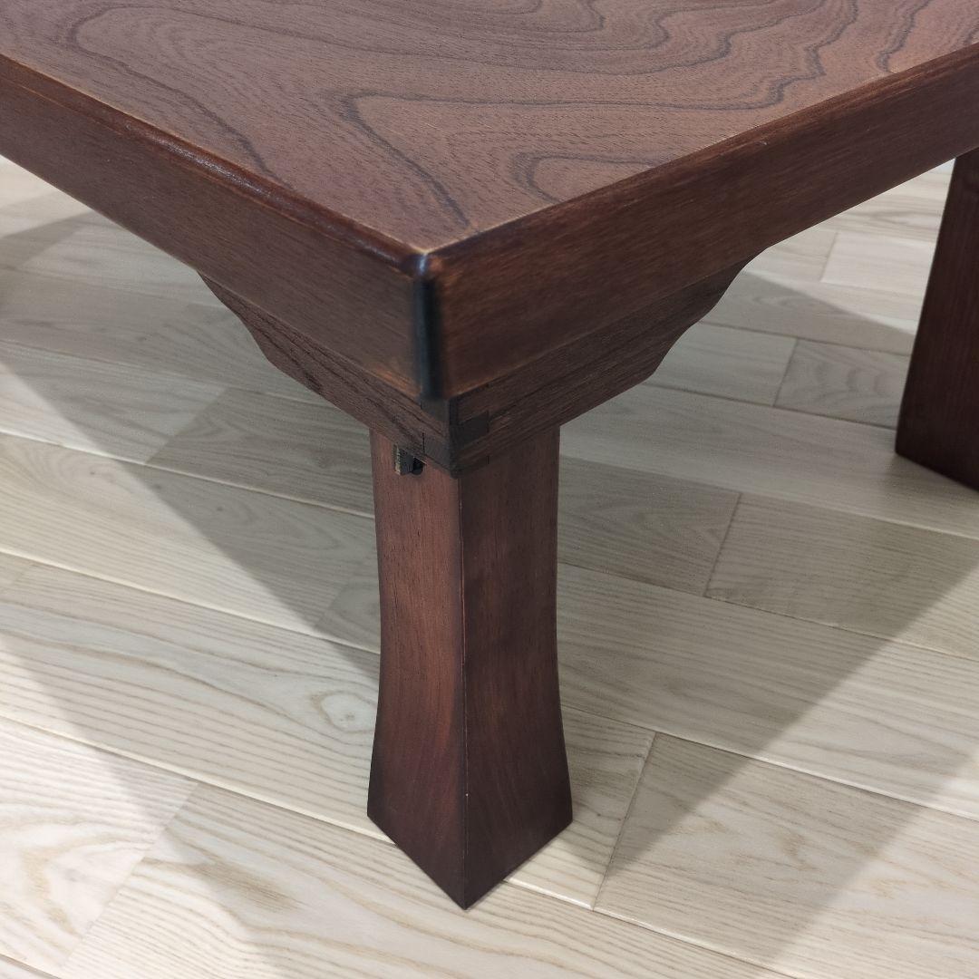 【漆塗り 和家具 テーブル】脚折りたたみ