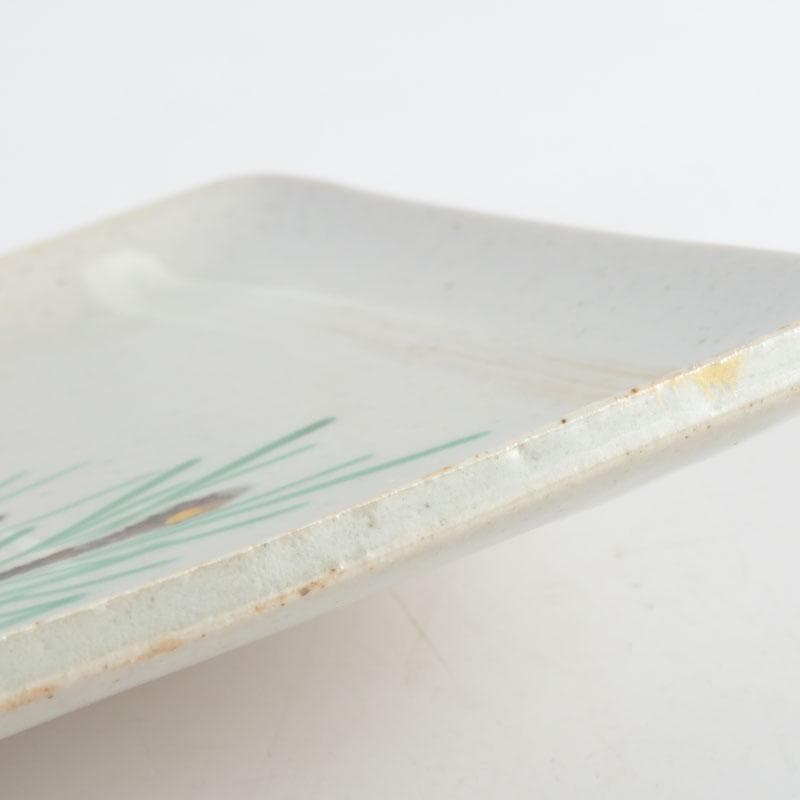 和食器　茶懐石　幸兵衛窯　絵変四方皿　銘々皿　五客　共箱　N　9420