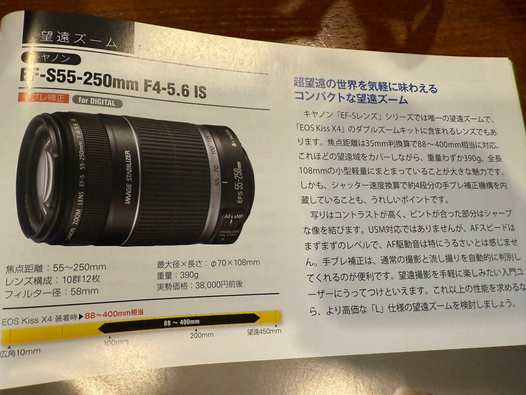 Canon EOS Kiss X4 望遠レンズ付き【美品】