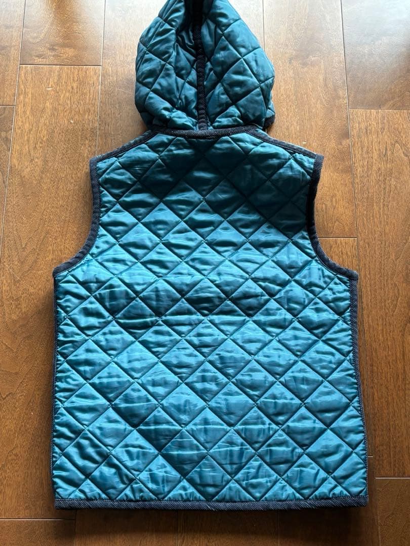 美品 国内正規品 LAVENHAM ラベンハム フーデット リバーシブル ベスト