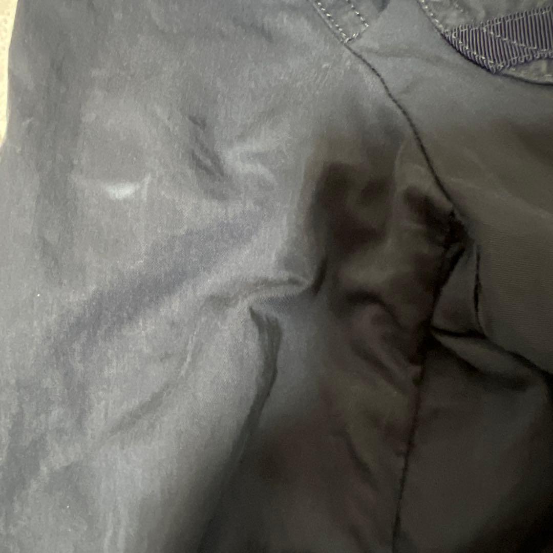 タトラス　ネイビー フード付き モッズコート　インナーダウン