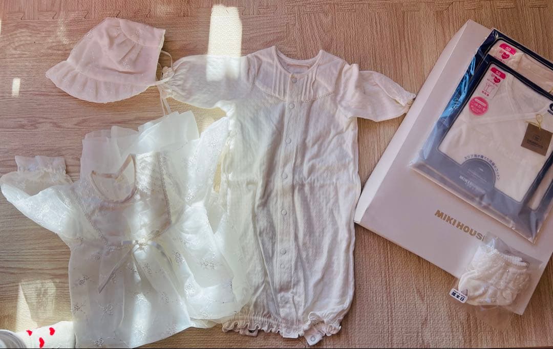 【ミキハウス】 セレモニードレス3点セット【通年向け】【箱入】