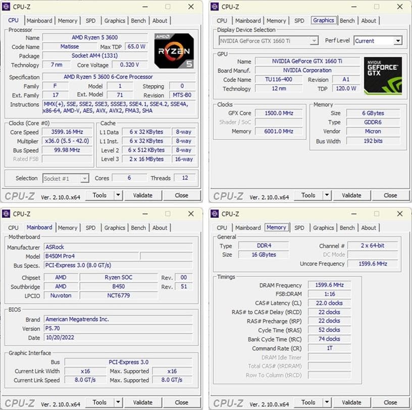 ゲーミングPC/5 3600/GTX1660Ti/新品SSD512G