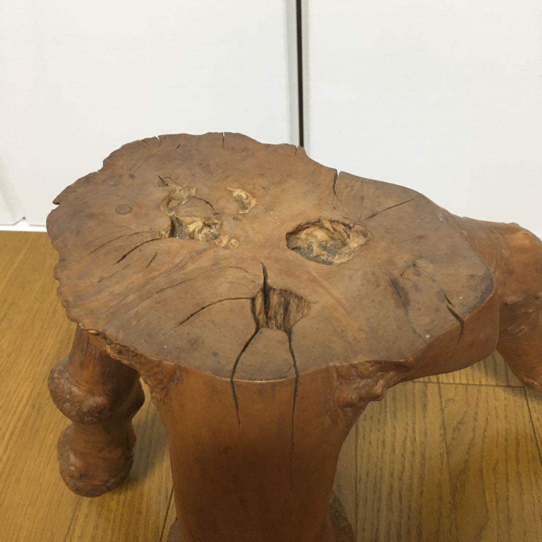 1093 木の切り株 置物 木 鉢置き 台 花台 木の根 和 和室 床の間