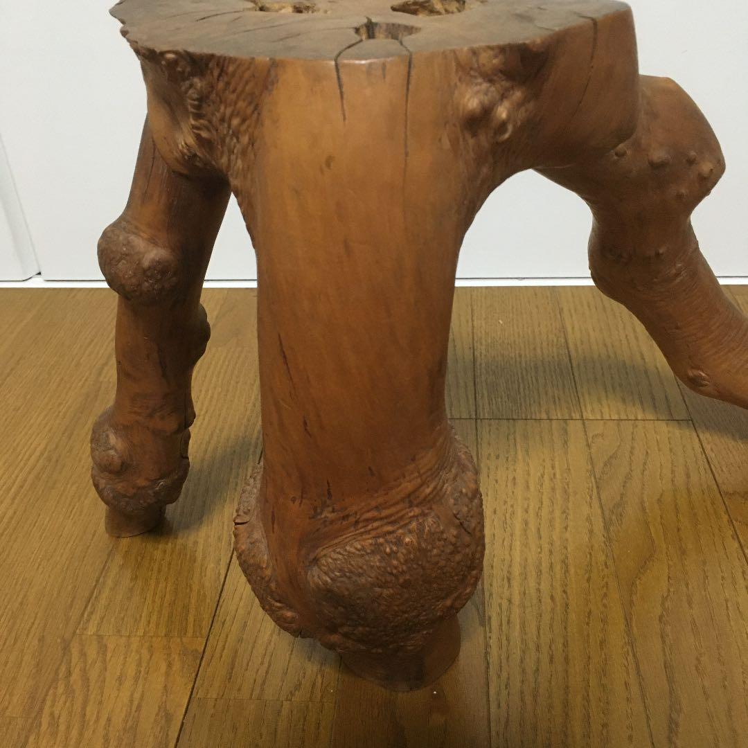 1093 木の切り株 置物 木 鉢置き 台 花台 木の根 和 和室 床の間
