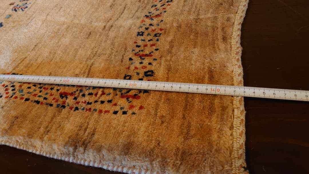 緞通　ラグ　ベルギーラグ　ペルシャ絨毯　敷物　旧家　蔵出し　1枚